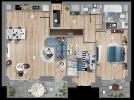 Eladó új építésű téglalakás, Budapest, XIII. kerület 3 szoba 75 m² 132.99 M Ft