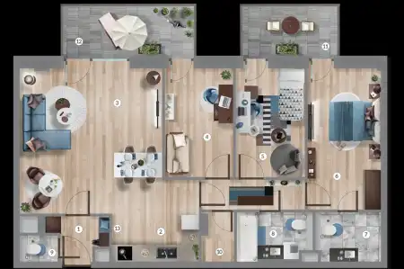 Eladó új építésű téglalakás, Budapest, XIII. kerület 4 szoba 90 m² 154.49 M Ft