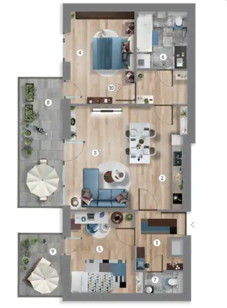 Eladó új építésű téglalakás, Budapest, XIII. kerület 3 szoba 64 m² 121.49 M Ft